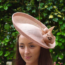 Nude/Rose Gold/Bronze Saucer with Beaded Rose