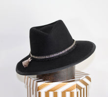 Black Wool Felt Fedora